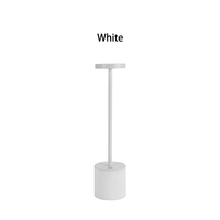 Lampe de table portable USB tactile LED moderne de luxe nordique, lampe de chevet noire OEM, décoration d'intérieur, lampe de table sans fil rechargeable