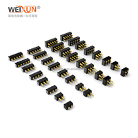 Pogo Pin Ventes directes d'usine 2mm Pas Double rangée Pogopin Connecteur Plug-in 8 broches Broche à ressort Soudage PCB Carte de charge