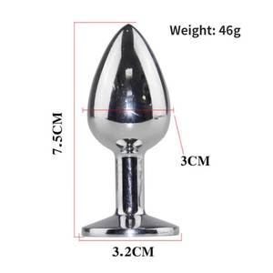 Nouveauté <span class=keywords><strong>Hot</strong></span> Toys : Plug anal <span class=keywords><strong>en</strong></span> métal lisse, version agrandie pour jeux de <span class=keywords><strong>couple</strong></span>, plug anal sexy, jeux SM pour adultes, produits sexuels - Product Image 6