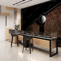 Sundo-Montre-bracelet de luxe personnalisée-Magasin de meubles Design d'intérieur-Montre-comptoir en verre LED-Vitrine-Service unique