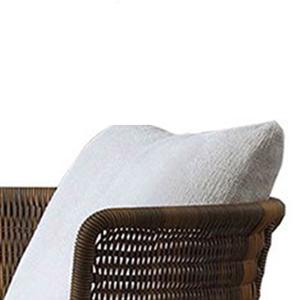 Ensemble de canapés d'extérieur nordique en rotin et teck massif – Mobilier élégant en rotin tressé pour villa et loisirs en plein air - Product Image 2