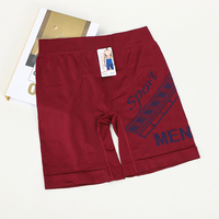 Boxer à jambes longues en polyamide sans couture confortable et respirant pour hommes, sous-vêtement mi-haut sans couture pour hommes adultes, prix d'usine