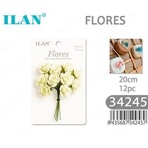 ILAN Fiori Artificiali 20cm 12pz per Artigianato e Decorazioni - Product Image 2