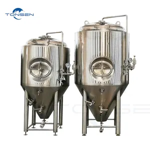 500L paslanmaz çelik bira mayalama ekipmanı konik fermentör