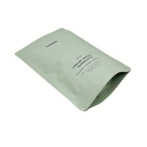 Custom Logo Printed Matte Finish Matcha Latte Powder Packaging Bag Throat Coat <strong>Green</strong> <strong>Tea</strong> Bags With Reusable Zipper - Product Image 3