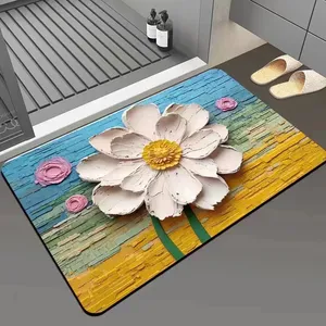 washable anti slip wholesale luxury 3d custom printed foot entrance door mat