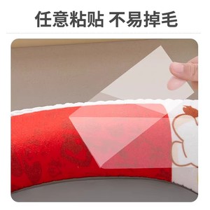 Funda para asiento de inodoro, de felpa, gruesa, cálida para invierno, diseño festivo para uso doméstico - Product Image 4