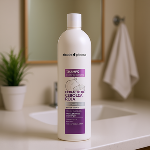 Champú Thader Pharma con extracto de cebolla roja para todo tipo de cabello, uso frecuente, no deja olor residual. - Product Image 3