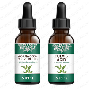 Ekstrak Wormwood, Cengkih, dan Neem OEM untuk Dewasa, Tetes Asam Fulvat, Meningkatkan Sistem Imun, Suplemen Herbal, Kompleks <span class=keywords><strong>Mineral</strong></span> Mikro Asam Fulvat - Product Image 6