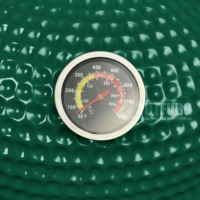 Barbecue Kamado en céramique de 24 pouces, fumoir en forme de dôme, émaillé en porcelaine, pour cuisson extérieure