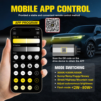 DGLS Ai90 Faro LED para Todo Clima 3000K-8000K CCT Ajustable Brillo Controlado por APP Bombilla para Coche