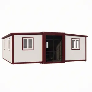 Mobile Günstige Preis 20ft Fertighaus Büro Erweiterbar Living Home Sale Container House