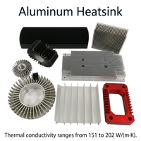 Dissipateur thermique haute puissance pour éclairage LED, profilé en aluminium anodisé argenté pour éclairage LED