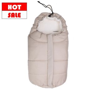 Sac de couchage confortable et chaud en micro-<span class=keywords><strong>polaire</strong></span> imperméable avec col en laine artificielle pour poussette - Product Image 1
