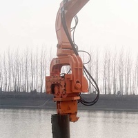 Marteau vibrant hydraulique KN150 pour machine de piquage montée sur excavatrice, pour pieux en acier et pieux tubulaires