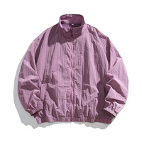 Veste zippée à col montant camouflage pour homme, 100% polyester, coupe-vent, logo personnalisé, OEM ODM, vestes pour homme