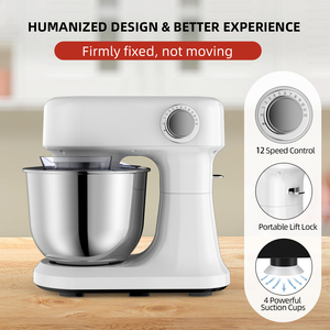 Batidora de Pedestal Cheftronic B03C de 5L y 12 Velocidades, Electrodoméstico de Cocina Pequeño con Tazón de Acero Inoxidable 304 para Repostería y Cocina Casera, 10L St - Product Image 2