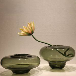 Jarrón de vidrio de estilo creativo con diseño de calabaza, decoración simple para sala de estar, modelo de decoración para habitación, dispositivo para arreglos florales hidropónicos. - Product Image 3