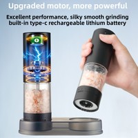Grenzüberschreitend Beliebte Typ-C Aufladbare Pfeffermühle Haushalts-Sichuan-Pfeffer-Meersalz-Mühle Elektrische Pfeffermühle