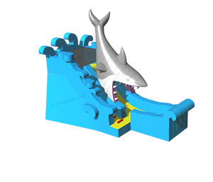 Tobogán Inflable con Diseño de <span class=keywords><strong>Tiburón</strong></span> para Fiestas Infantiles y Diversión al Aire Libre - Product Image 1