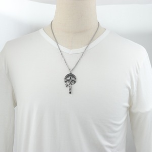 yunnique Stainless Steel <b>Cross</b> Pendant With Jesus Crucifixion Design For Men Fashion Necklace 60cm <b>Chain</b> - Product Image 4