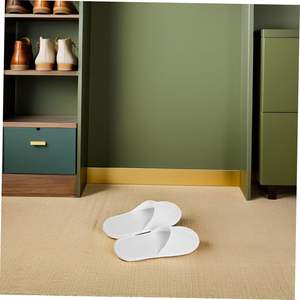 Pantuflas Desechables Abiertas para Spa, Antideslizantes, Blancas, para Hotel, Spa, Invitados, Fiestas, Avión, Viajes - Product Image 1