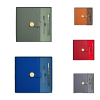 Carnet de notes professionnel A5 personnalisé avec fermoir magnétique, en cuir PU, pour réunions, journal de travail, planificateur, études, logo imprimable, vente en gros