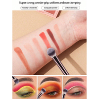Ensemble de 8 pinceaux de maquillage professionnels multifonctionnels, poils synthétiques doux, manche en plastique, idéal pour les voyages, logo personnalisé OEM/ODM
