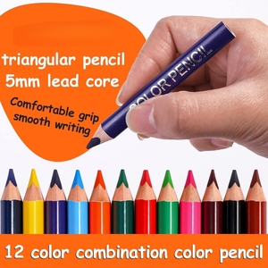 Crayons <span class=keywords><strong>de</strong></span> couleur courts crayons <span class=keywords><strong>de</strong></span> couleur pré-affûtés avec taille-<span class=keywords><strong>crayon</strong></span> et gomme 12 <span class=keywords><strong>couleurs</strong></span> pour les tout-petits étudiants dessin - Product Image 5