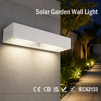 Lampe solaire de jardin pour pelouse, patio, cour, allée, lampe solaire murale pour clôture, éclairage extérieur pour aménagement paysager