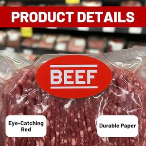 Etiquetas de Alta Calidad para Paquetes de Carne de Res, Pollo y Cerdo para Mercados de Carnes, Supermercados, Etiquetado de Alimentos o Carnicerías - Product Image 4