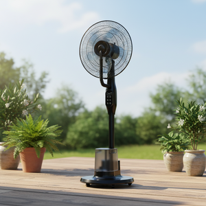 <span class=keywords><strong>Ventilateur</strong></span> brumisateur électrique numérique à moteur AC en plastique avec télécommande pour le refroidissement - Product Image 4