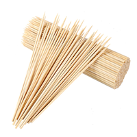 Brochettes de barbecue jetables en bambou de haute qualité, biodégradables, 20/25/30/35 cm, ustensiles de service alimentaire multi-usages