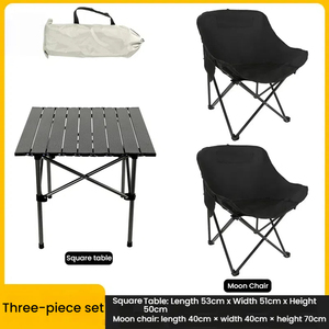 Toptan Ultra hafif taşınabilir kamp masası ve sandalye katlanır tasarım dış mekan mobilyası piknik masa ve sandalye seti - Product Image 2
