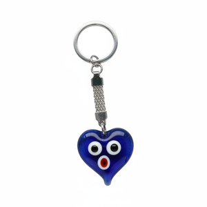 Porte-clés métal 9X3 cm Evil Eyes en verre - Product Image 2