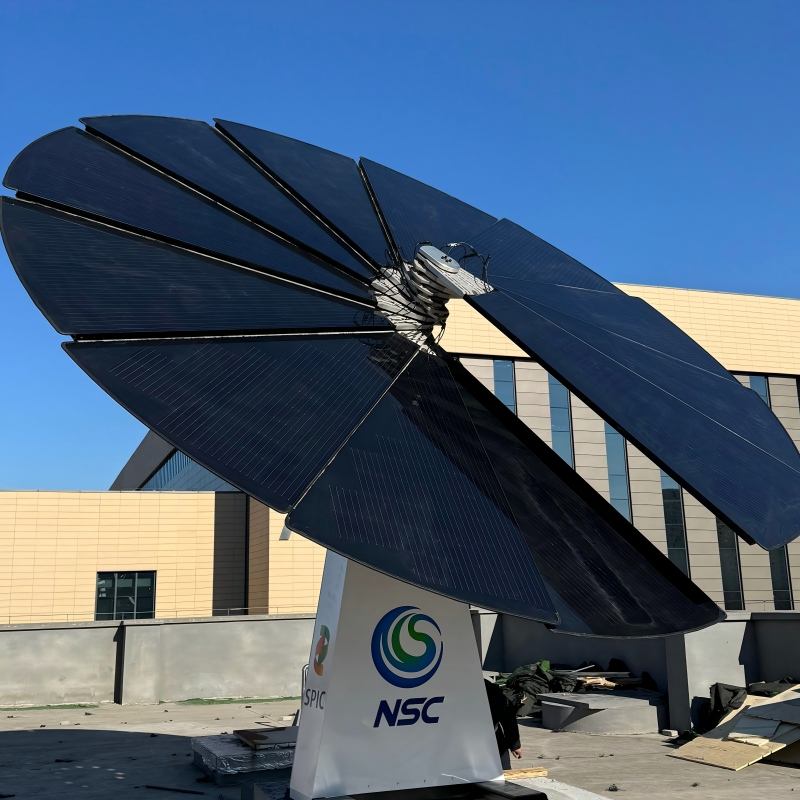 Fixed Solar Tracking System Automatic Solar Flower Tracker 3kW Three Axis Tracking Lithium Ion High ...