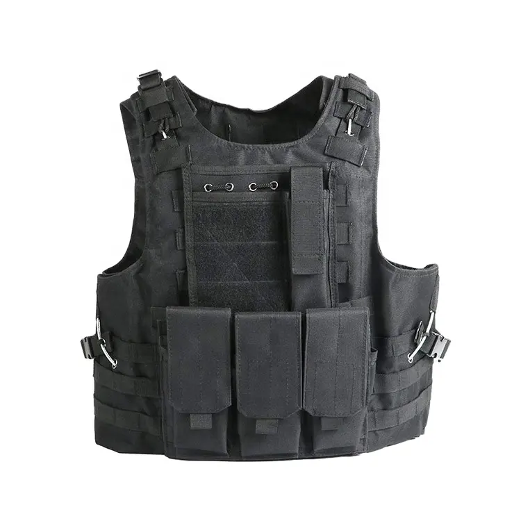 Multi-function Waterproof Outdoor Black Breathable Man Hunting Training Tactical Vest