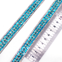 Accessoires de bikini de carnaval ruban de pierres précieuses ruban de cristal coupe de strass pour l'artisanat de festival