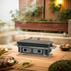 Parrilla de Carbón Hibachi de Cerámica Auplex, Barbacoa Portátil para Exteriores, Yakitori AU-25N, Hibachi Portátil para Interiores, Teppanyaki - Product Image 6