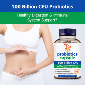 Capsules de probiotiques à marque privée pour femmes avec complexe de fruits et légumes et complexe d'enzymes digestives, peuvent aider à réduire les ballonnements et les gaz - Product Image 2