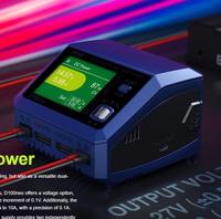 Chargeur rapide SkyRC D100neo pour batteries LiPo, LiFe, LiIon, LiHV, NiMH, NiCd, Pb et accessoires de drones - Ventes flash