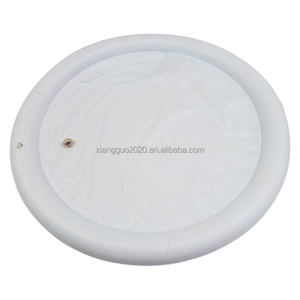 Inflable Tummy Time Premium Water Mat Cool Summer Funny Baby Girls Boys Water Activity Mats Infant Soft Toy 100CM Round Mat - Product Image 5