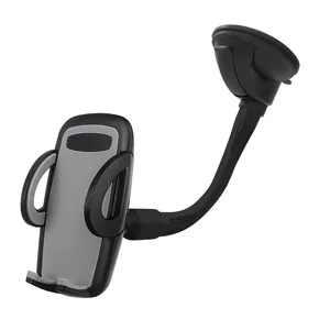 Soporte de cuello de cisne flexible para coche, parabrisas antideslizante de 360 grados de rotación, fácil montaje, el mejor soporte universal para teléfono móvil