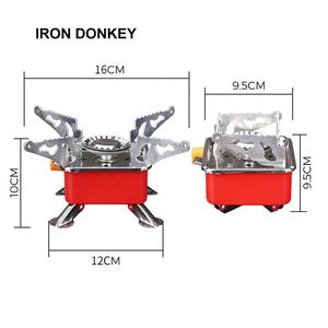 IRONDONKEY randonnée Portable extérieur cuisinière <span class=keywords><strong>à</strong></span> gaz Mini gaz Butane pique-nique Portable pliant <span class=keywords><strong>poêle</strong></span> Camping - Product Image 3