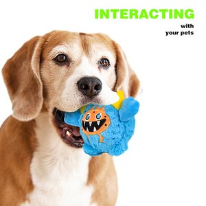 Juguete de Peluche Bordado para <span class=keywords><strong>Perros</strong></span> con Sonido, Juguete Masticable para <span class=keywords><strong>Perros</strong></span> con Núcleo de <span class=keywords><strong>Pelota</strong></span> Elástica, Juguetes Seguros para <span class=keywords><strong>Perros</strong></span> para Limpiar los <span class=keywords><strong>Dientes</strong></span> de los Cachorros - Product Image 2
