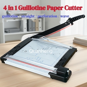 Machine à découper le papier A4 professionnelle de bureau, coupe-papier manuel pour la découpe de photos, d'étiquettes et de documents - Product Image 2