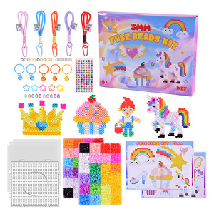 <span class=keywords><strong>Kit</strong></span> de perles à fusionner 5MM pour enfants, thème véhicule de dessin animé personnalisé (camion de pompiers, voiture de police), jouet de développement intellectuel DIY - Product Image 3
