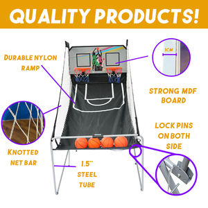 <span class=keywords><strong>Jeu</strong></span> <span class=keywords><strong>de</strong></span> basket-ball intérieur <span class=keywords><strong>à</strong></span> jetons BSCI <span class=keywords><strong>jeu</strong></span> <span class=keywords><strong>de</strong></span> tir <span class=keywords><strong>de</strong></span> basket-ball d'arcade <span class=keywords><strong>de</strong></span> basket-ball pliable en métal - Product Image 2