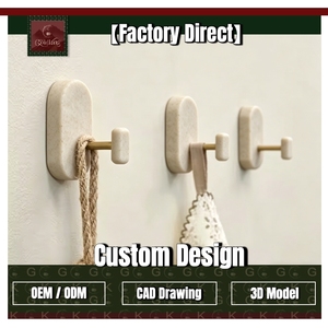 GOLDKING Serrure murale ovale beige en <span class=keywords><strong>travertin</strong></span> pour chambre, salle de bain, entrée, avec tête cylindrique en laiton pour clés, OEM ODM Direct - Product Image 1