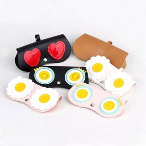 กระเป๋าใส่แว่นตาแฟชั่นน่ารักลายการ์ตูน PU สำหรับผู้หญิง ขายส่ง - Product Image 4